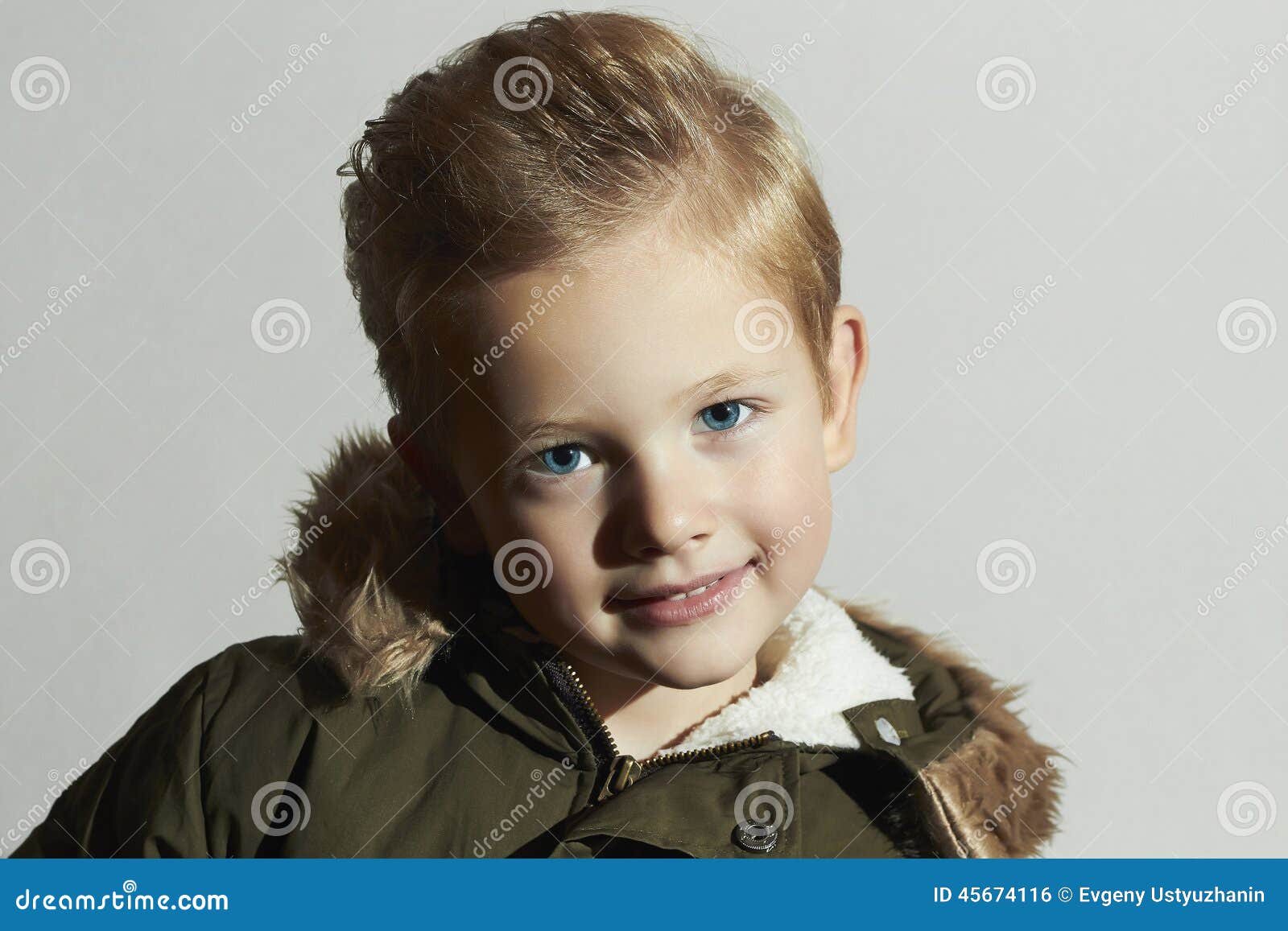 Funny Fashionable Child In Winter Coat Fashion Kids Children