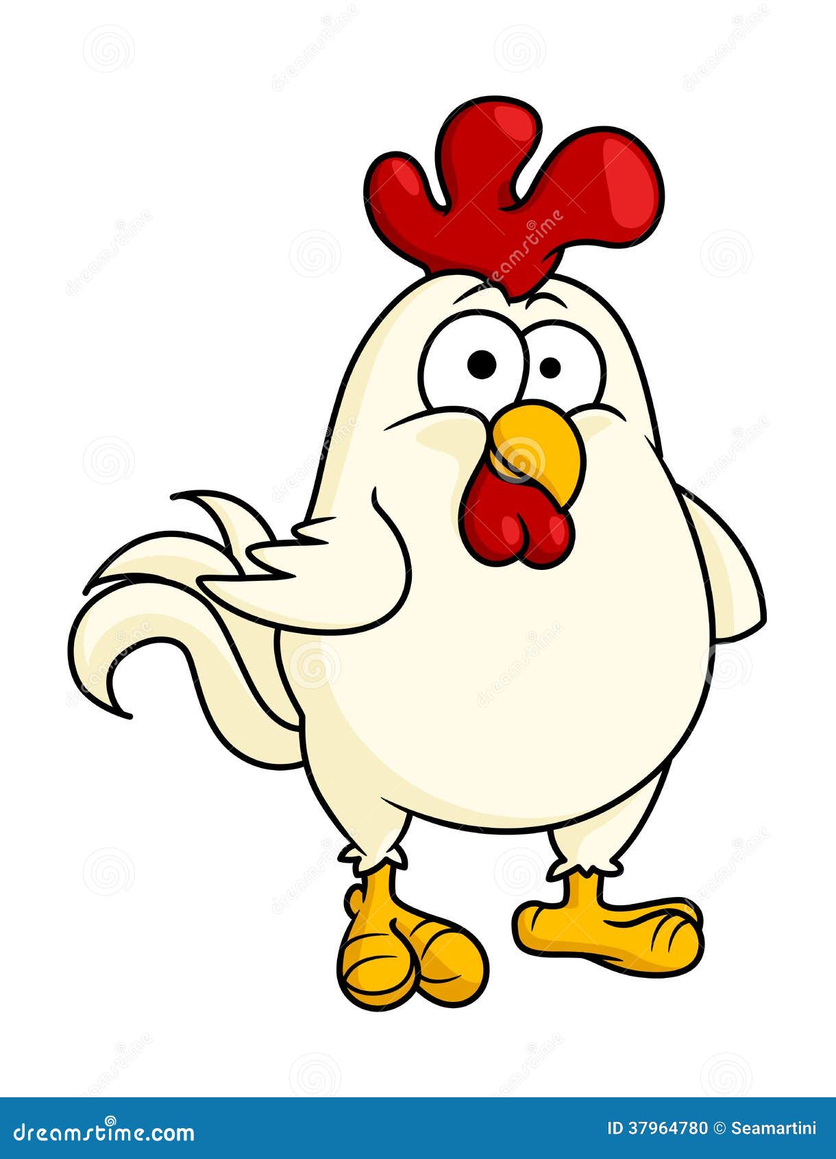 Funny Fat Little Rooster Or Cock Stock Photo - Image: 37964780