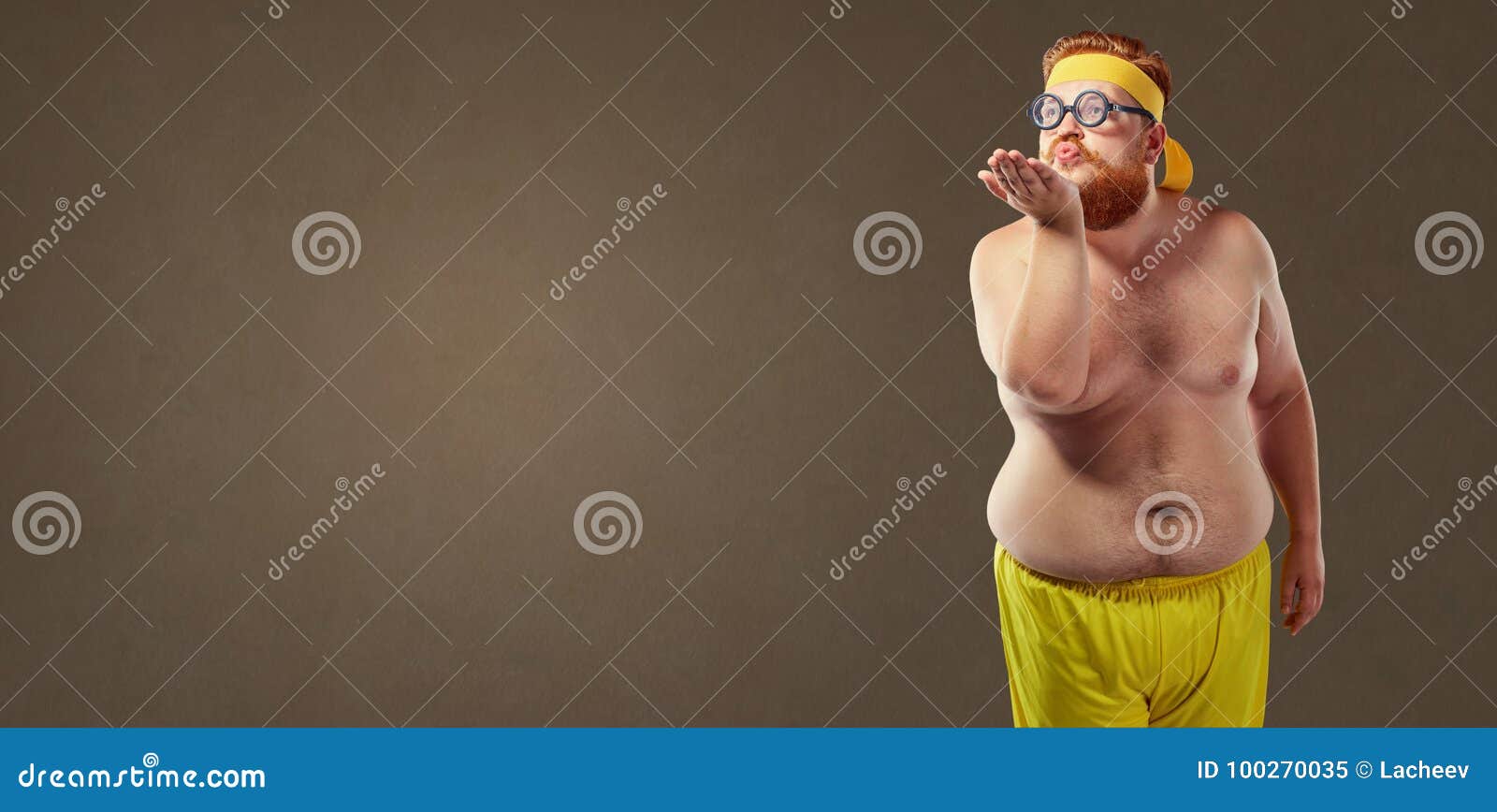 Funny Fat Man Sends an Air Kiss. Stock Image - Image of heavy, concept: 100270035 Funny Fat Man Sends an Air Kiss. Stock Image - Image of heavy, concept: 100270035