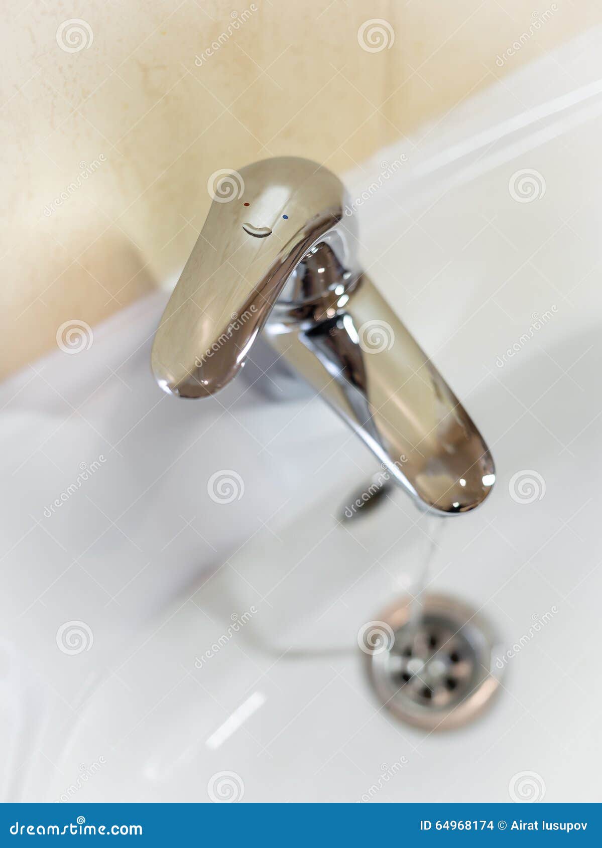 Funny faucet (low angle) stock photo. Image of domestic 64968174