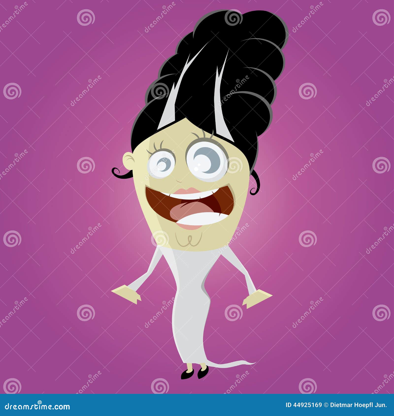 Funny Female Halloween Character Stock Illustration  Illustration of