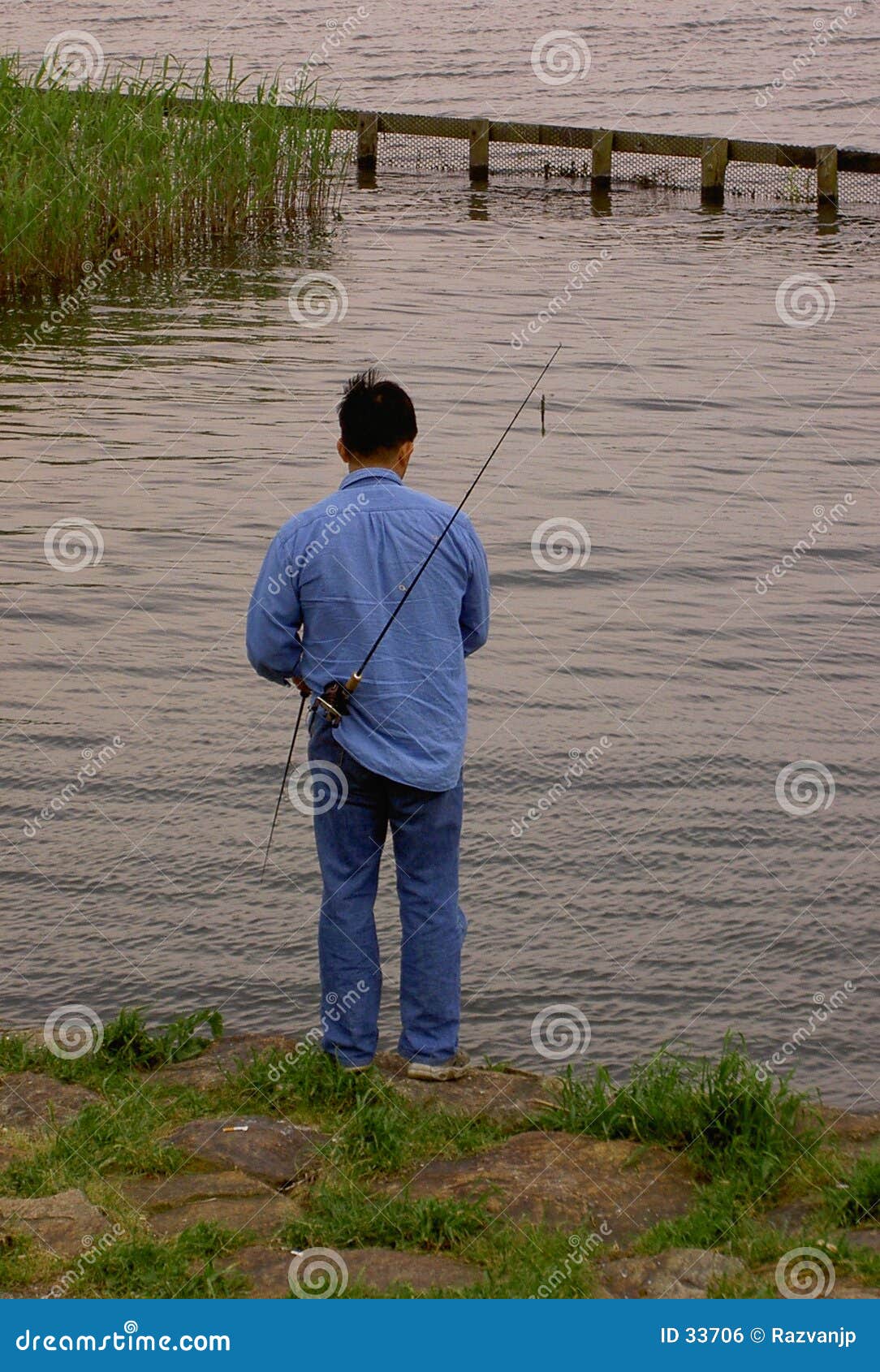 Funny Fisherman Stock Photo Image Of Pocket Line Fishing 33706