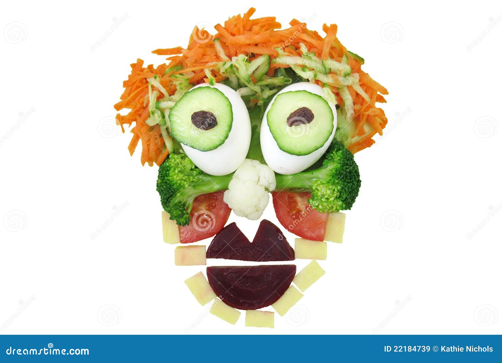 Funny Food Face stock image. Image of eyes, freshness 22184739