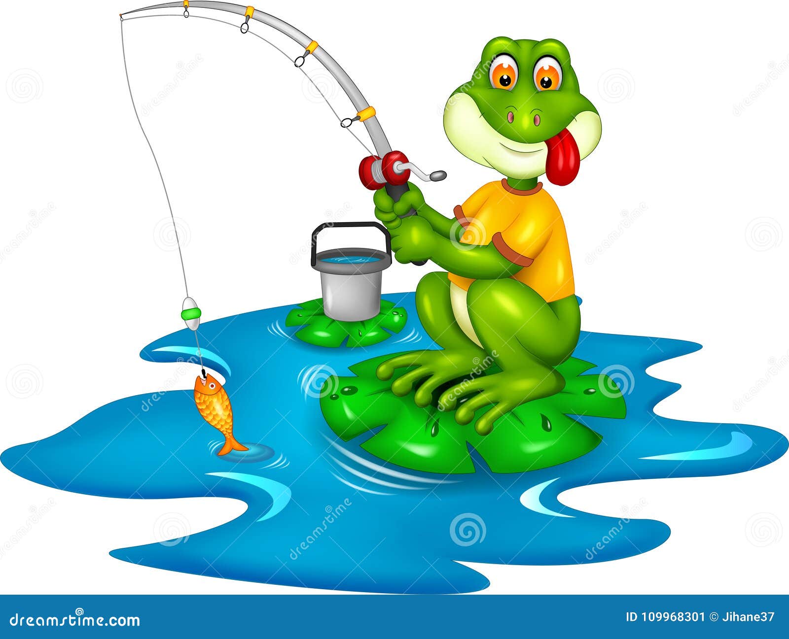 funny clipart fishing