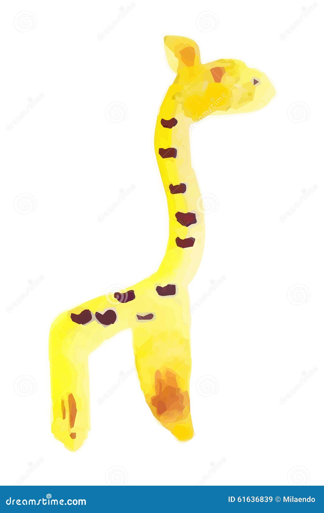 Download Funny Giraffe (animals Collection) Watercolor Stock Vector - Illustration of drawing, hand: 61636839