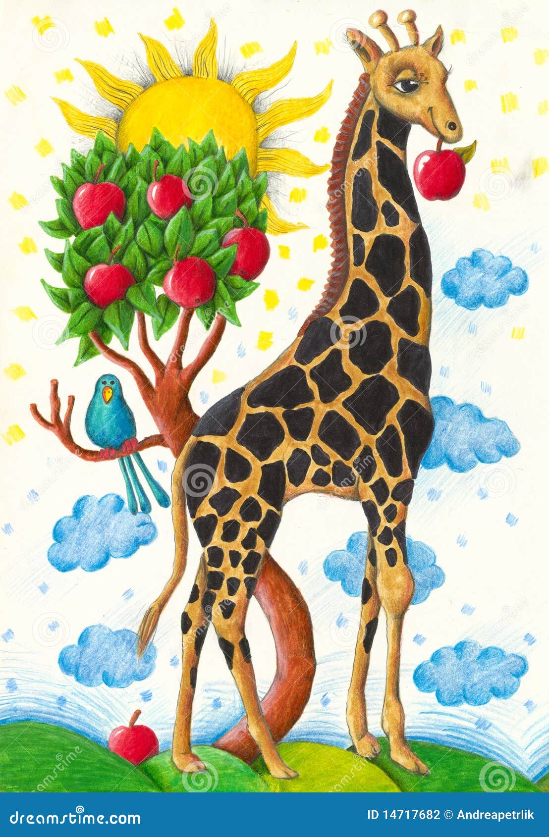 Рисуем Жирафы в природе