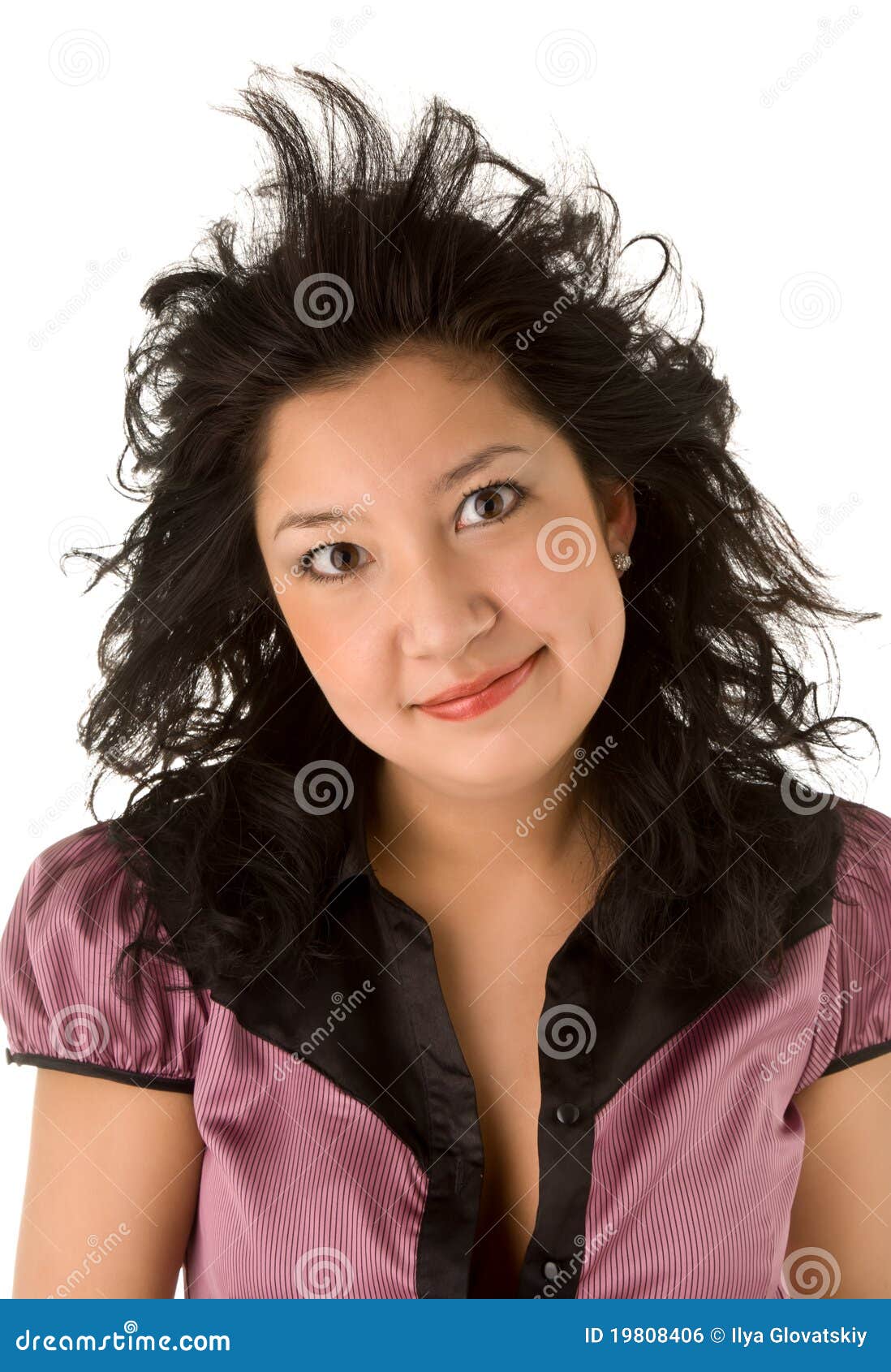 Funny Girl Looking To the Camera Stock Photo Image of person, black 19808406