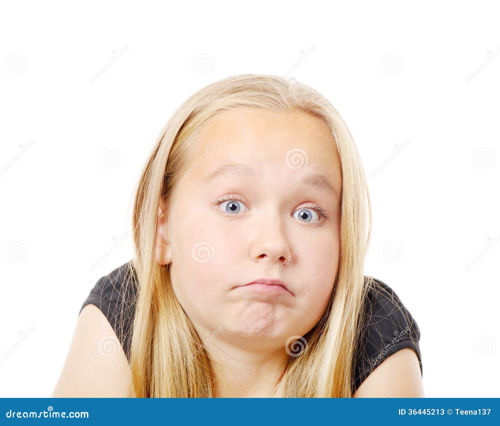 Funny girl stock image. Image of funny, female, emotional 36445213
