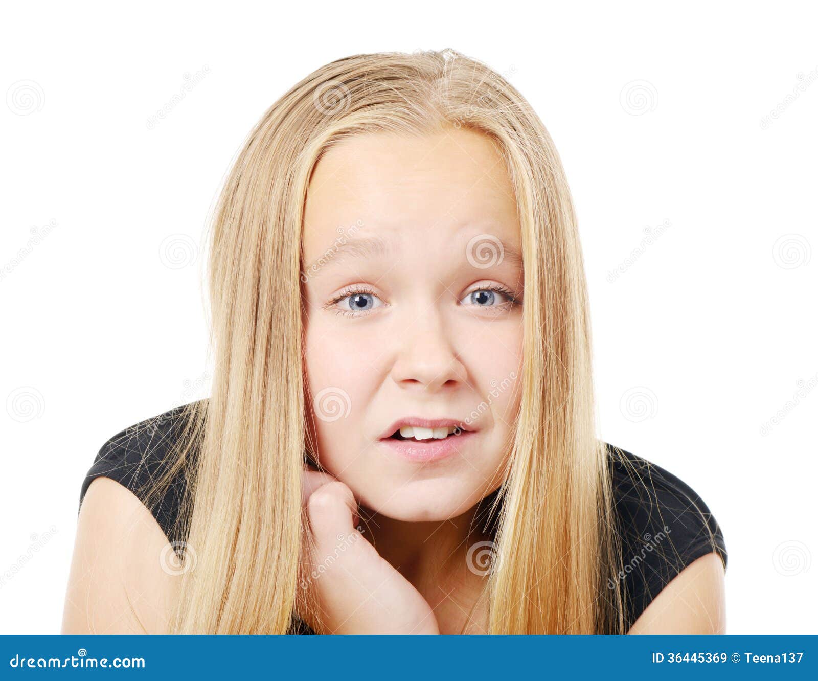 Funny girl stock image. Image of smile, making, studio 36445369