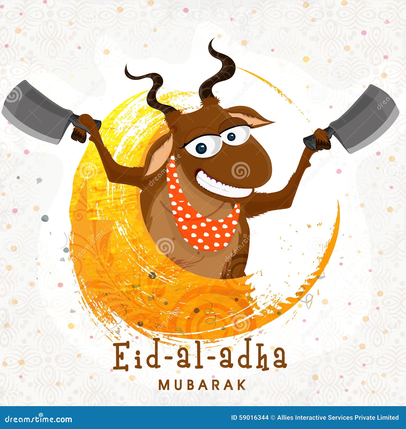 Funny Goat with Chopper for Eid-Al-Adha. Stock Illustration - Illustration of arabic, islam: 59016344 Funny Goat with Chopper for Eid-Al-Adha. Stock Illustration - Illustration of arabic, islam: 59016344
