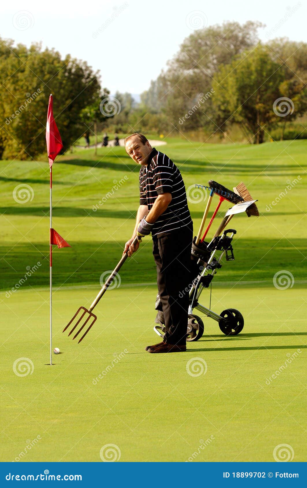 Funny Golfer stock photo. Image of bizarre, caucasian 18899702