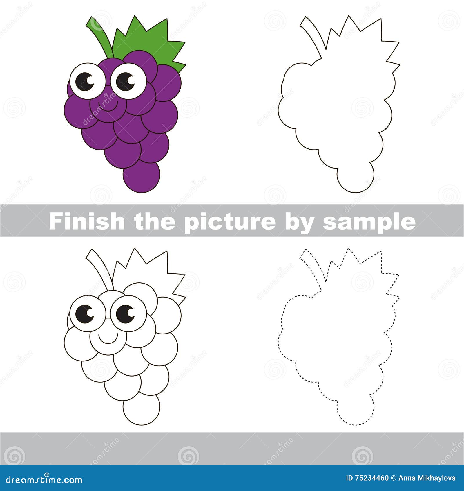 How To Draw Funny Grapes - Preschool - Art For Kids Hub 