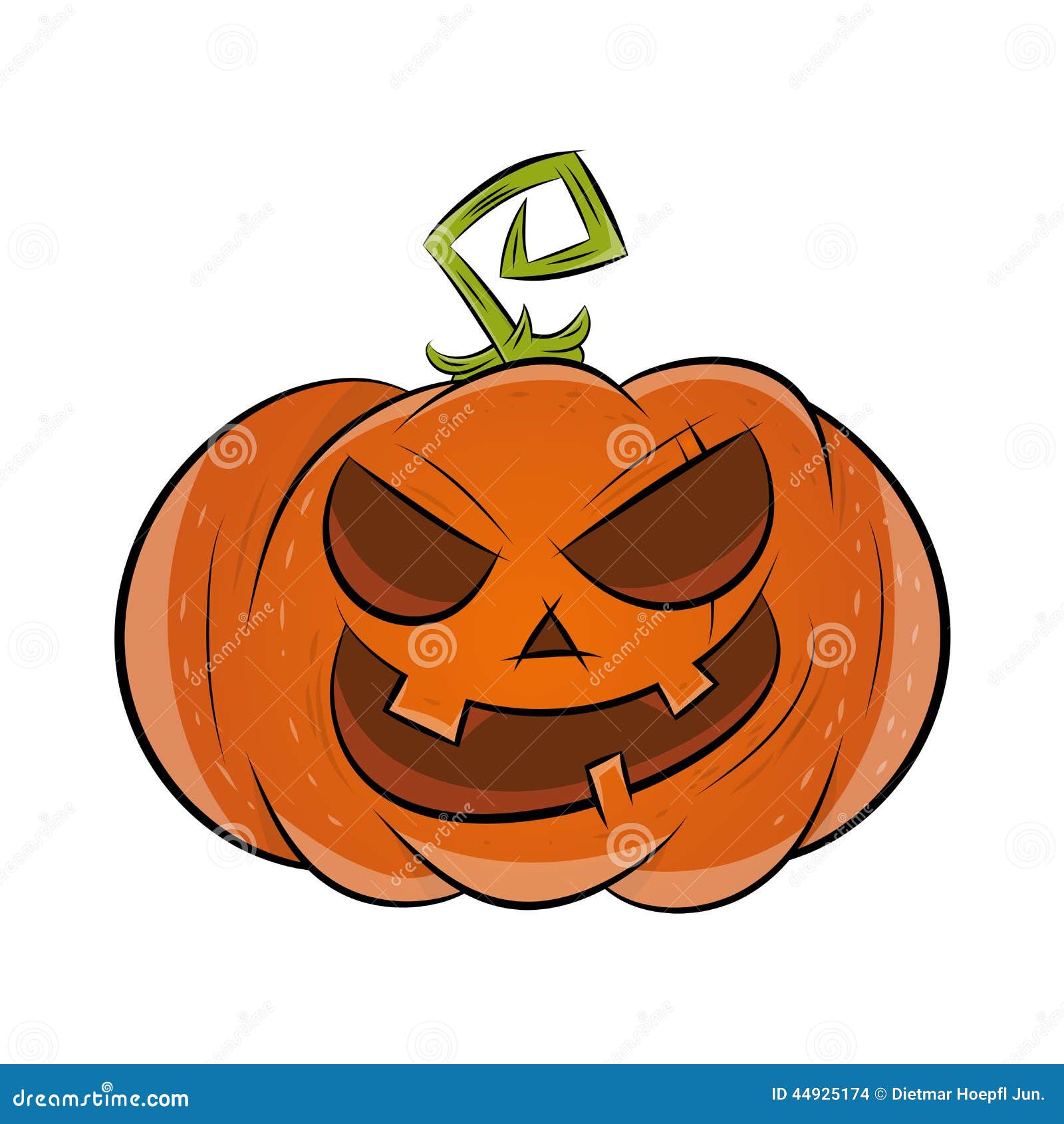 Funny halloween pumpkin stock illustration. Illustration of clip 44925174
