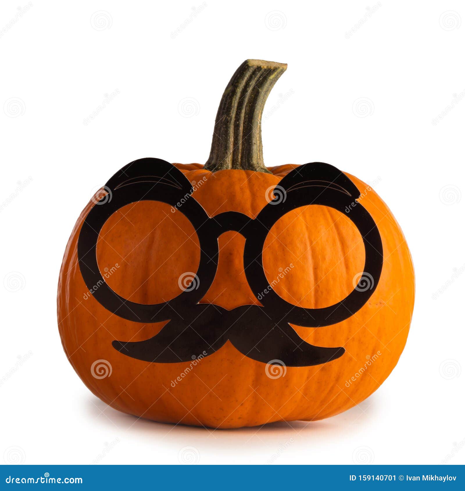 Funny halloween pumpkin stock image. Image of creepy - 159140701