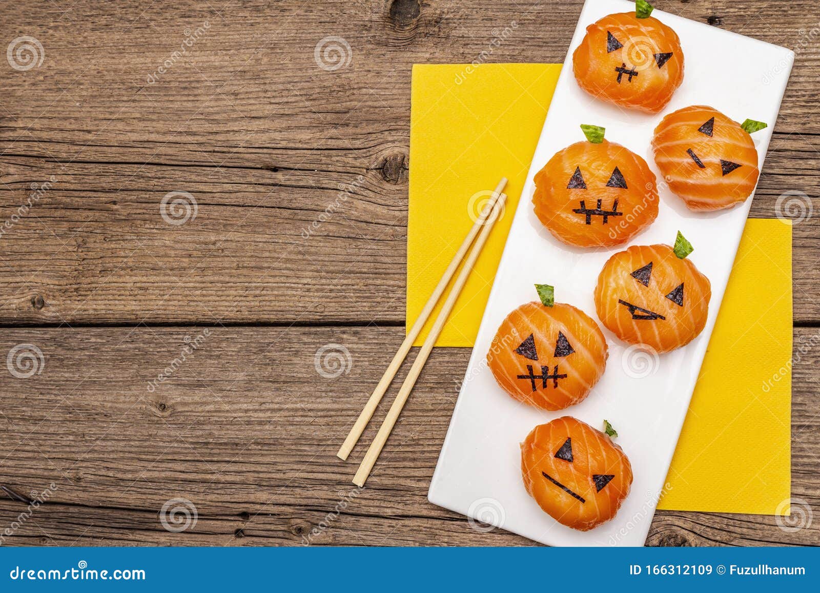 Jack-O-Lantern Sushi