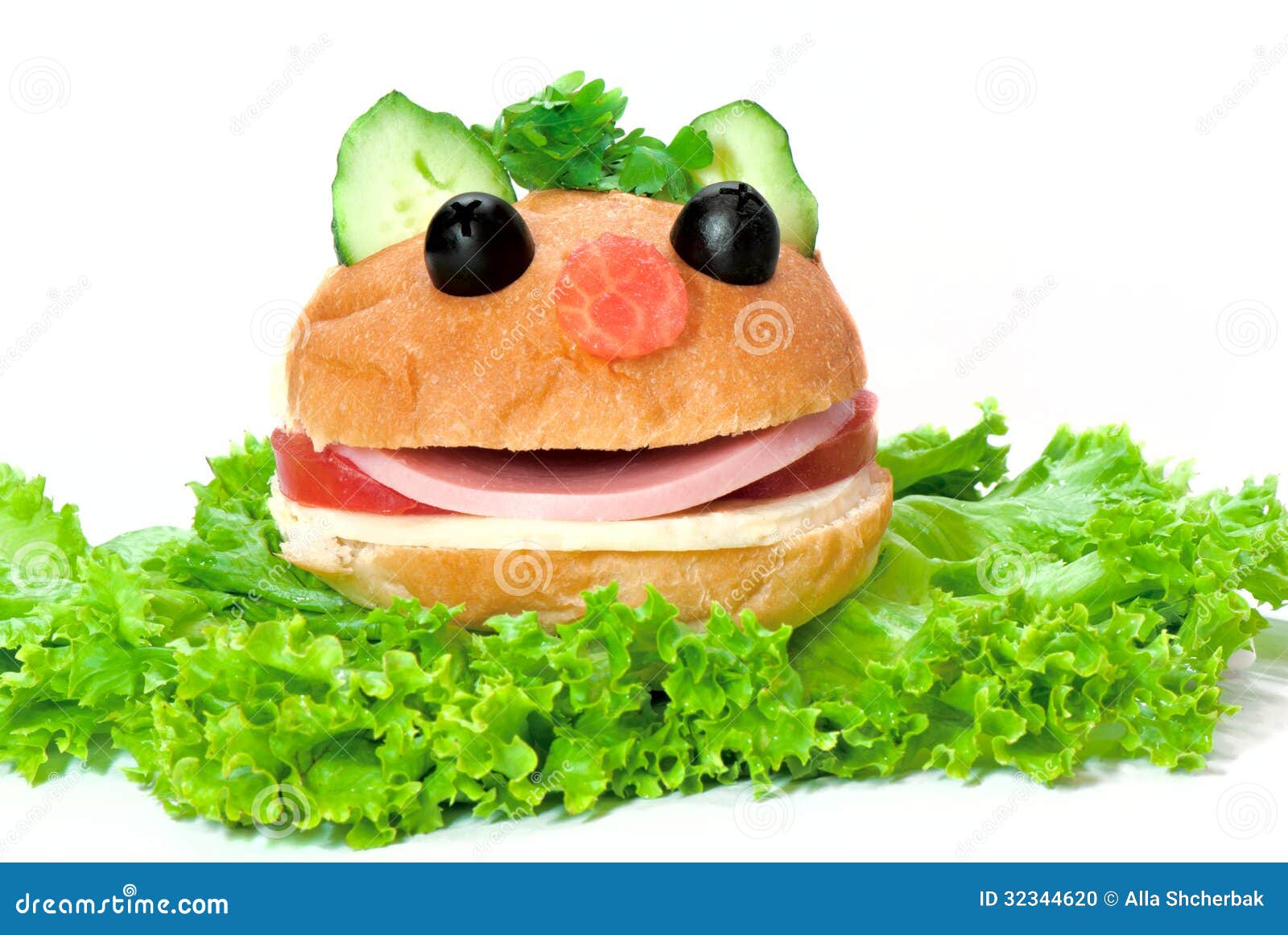 Funny Hamburger Stock Photo Image 32344620