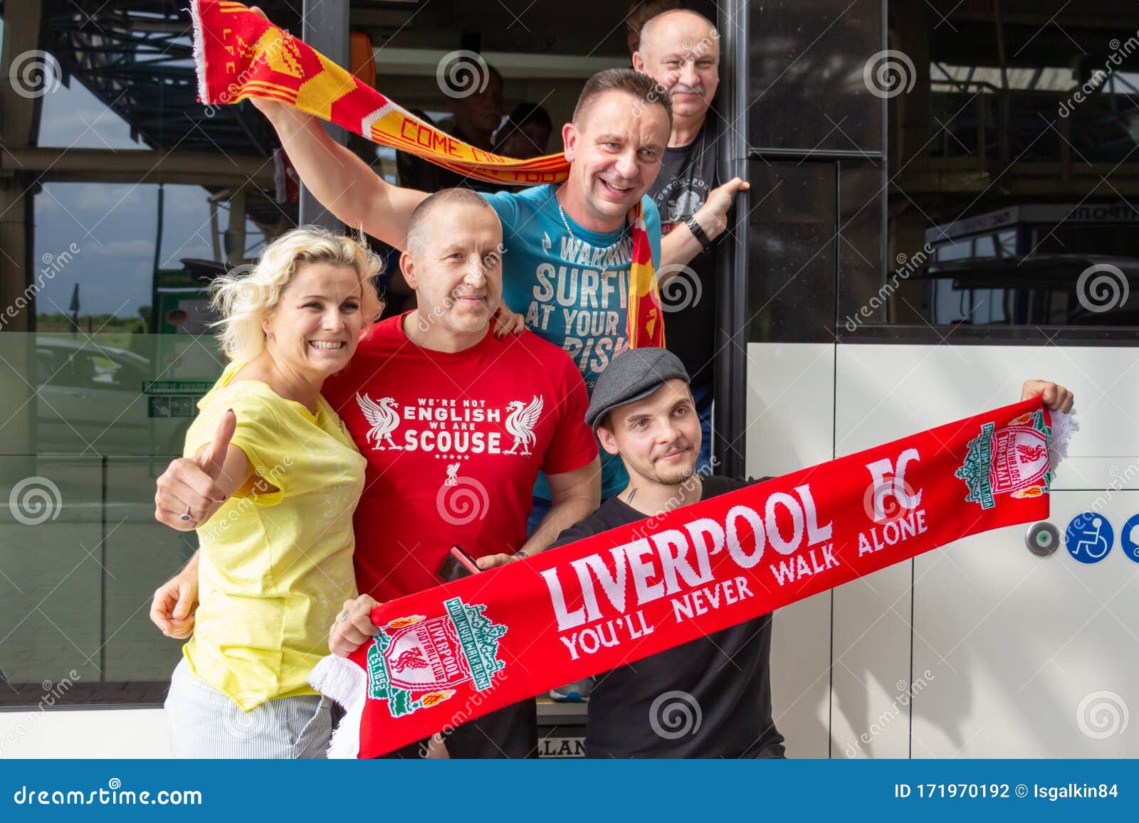 Funny and Happy English Football Fans of the Club Liverpool Editorial  Photography - Image of happy, guard: 171970192