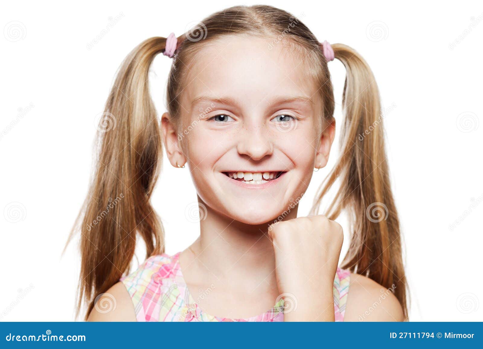 Funny happy little girl. stock photo. Image of lifestyle 27111794
