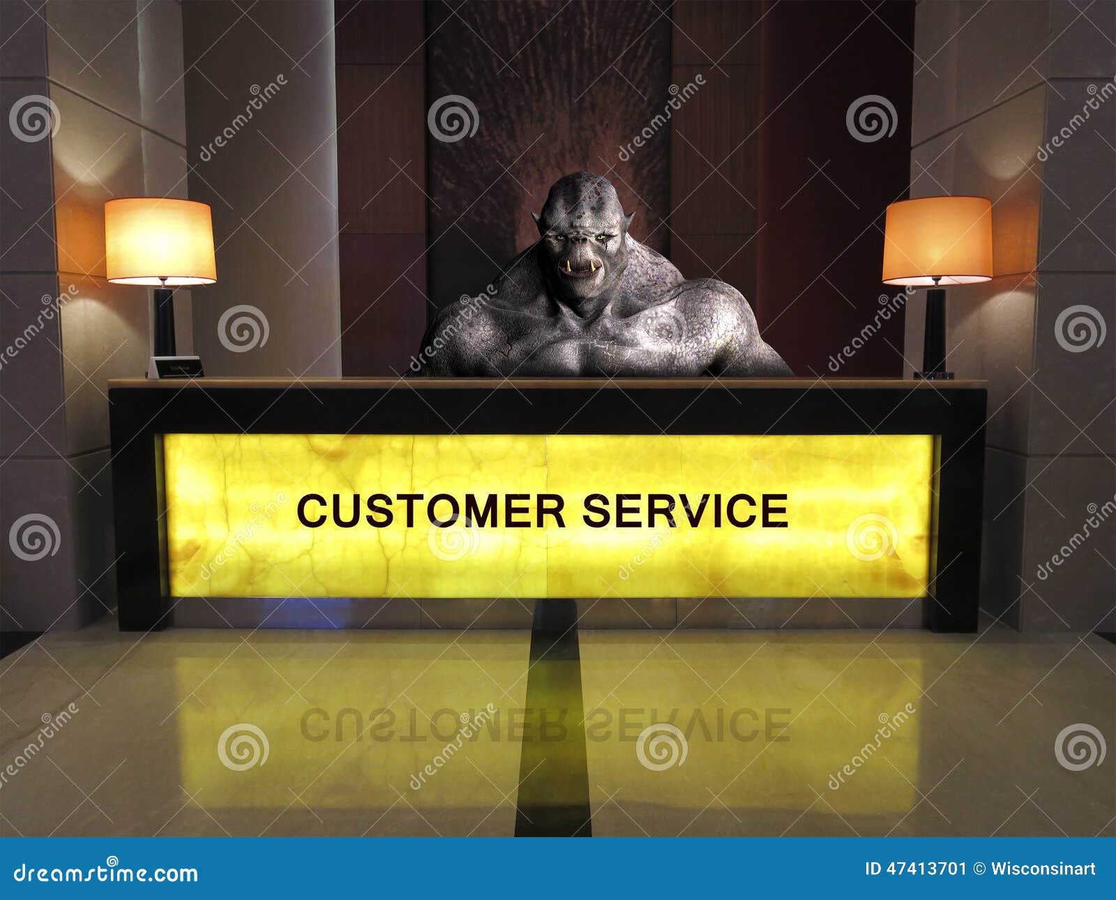 Funny Help Desk Customer Service Stock Image - Image of 
