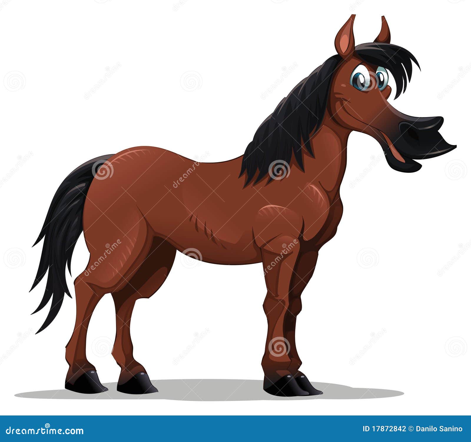 being funny clipart horse