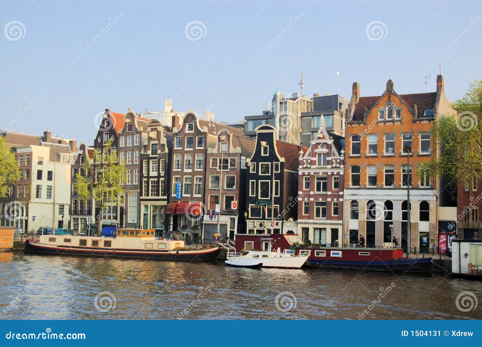 Funny Houses Painting. RoyaltyFree Stock Photo