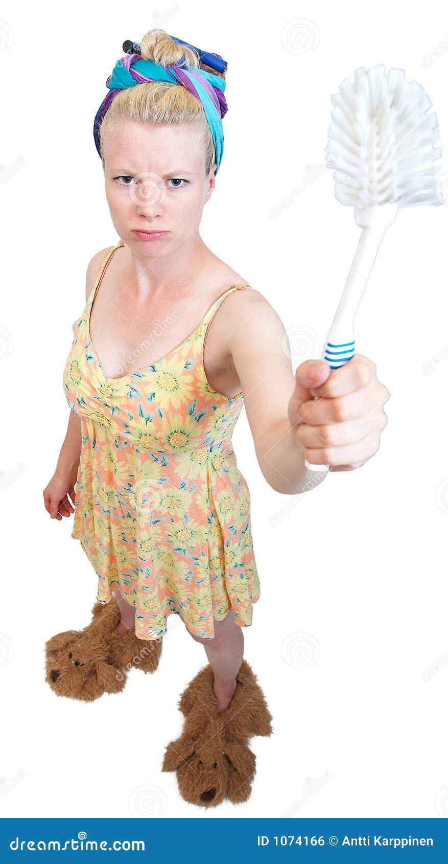 Funny housewife stock photo. Image of female, nuts, homemaker 1074166