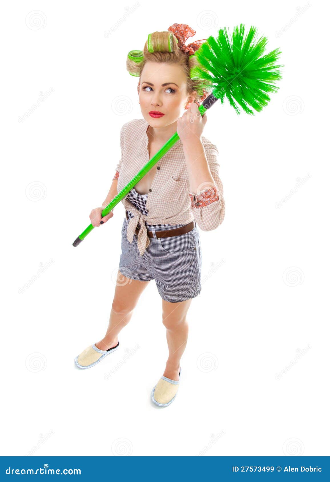 Funny housewife stock image. Image of chore, length, isolated 27573499