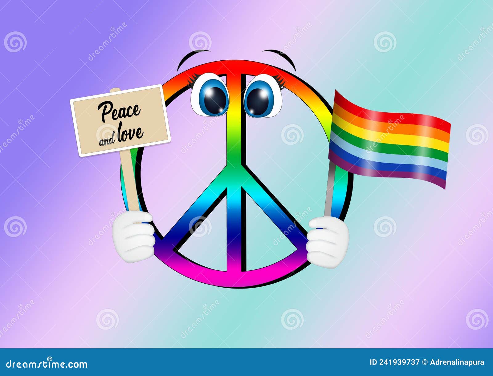 Illustration of Peace Symbol Stock Illustration Illustration of funny
