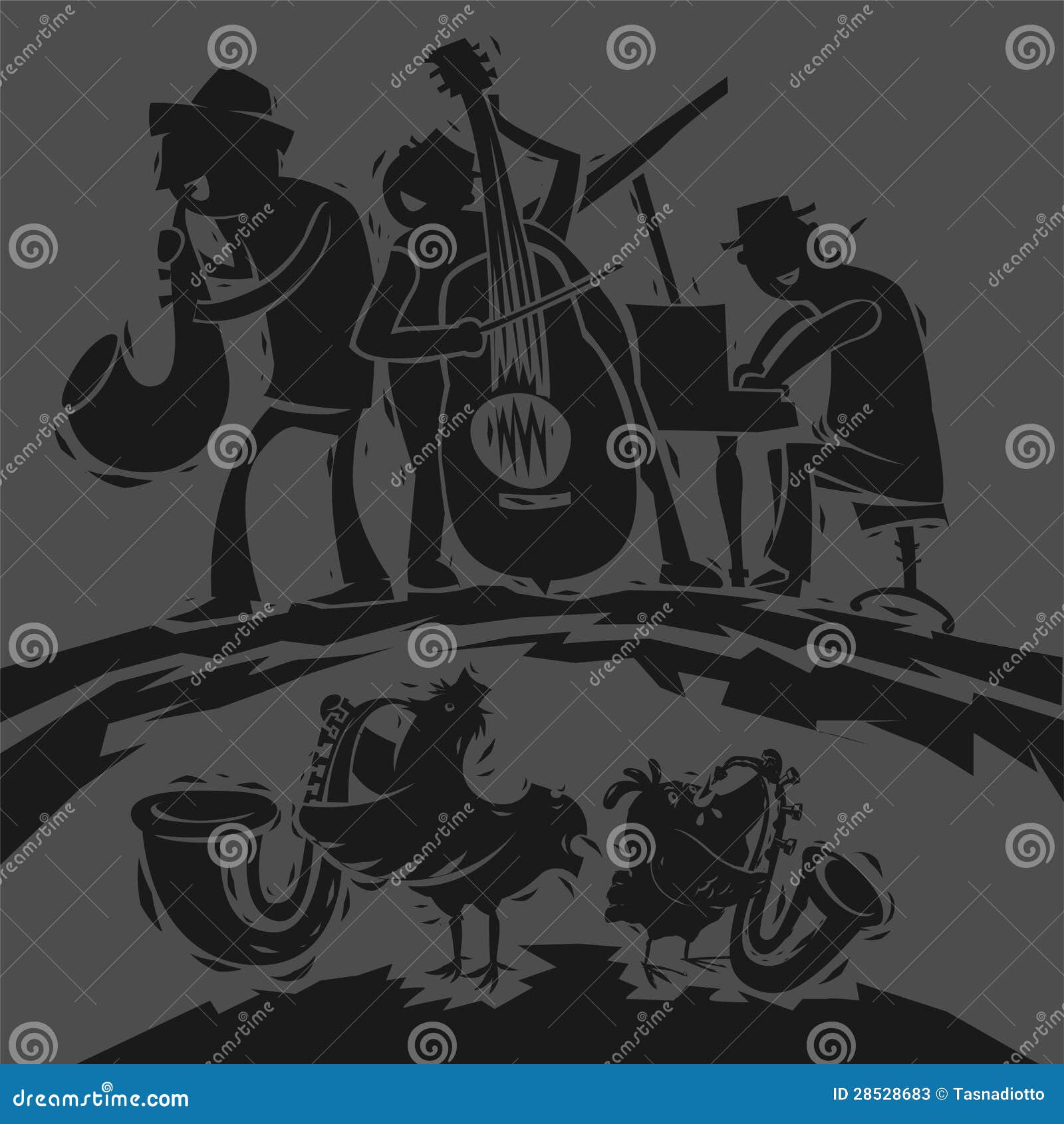 Funny Jazz Musicians Stock Photos Image 28528683