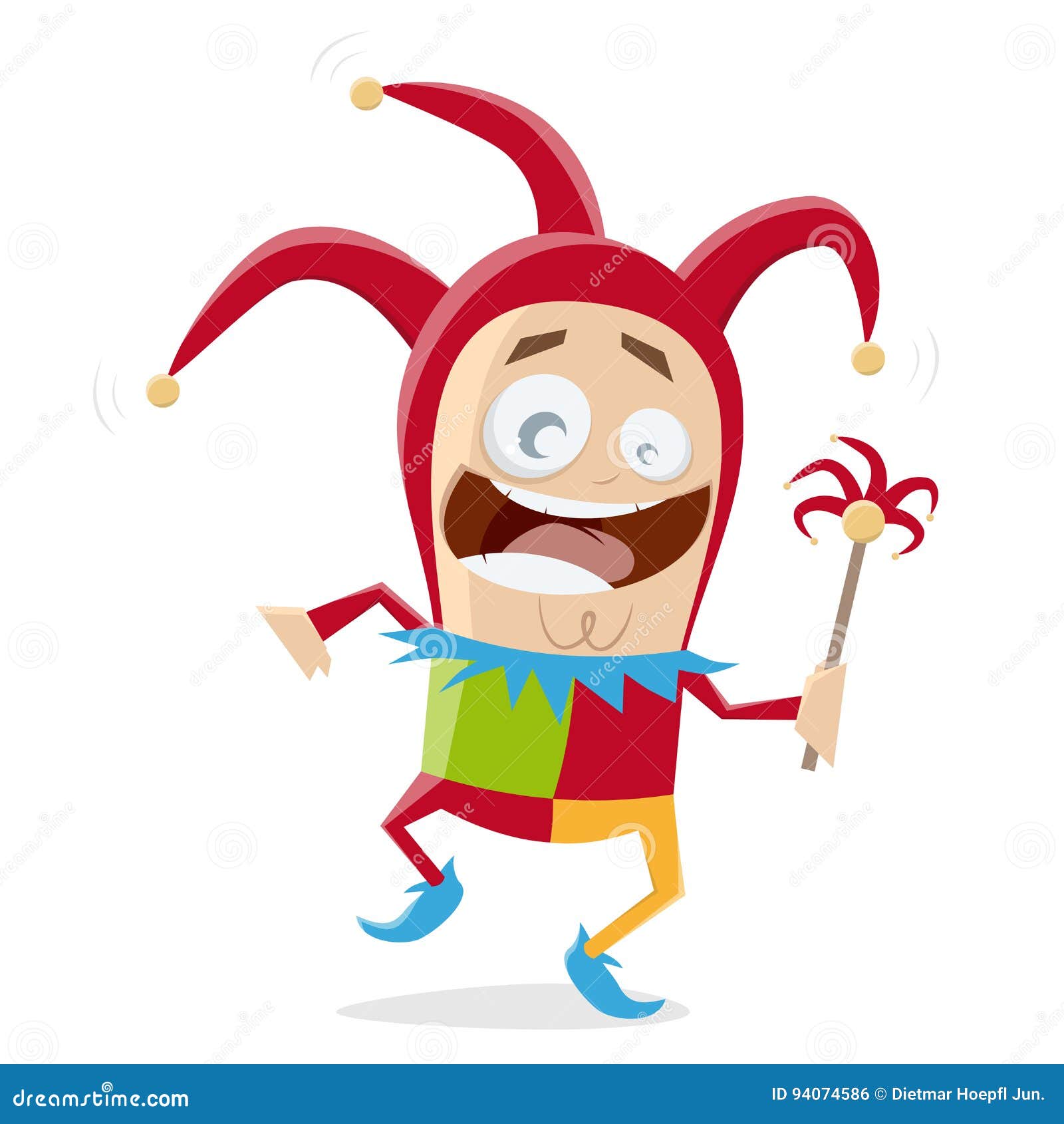 Funny jester clipart stock vector. Illustration of happy - 94074586