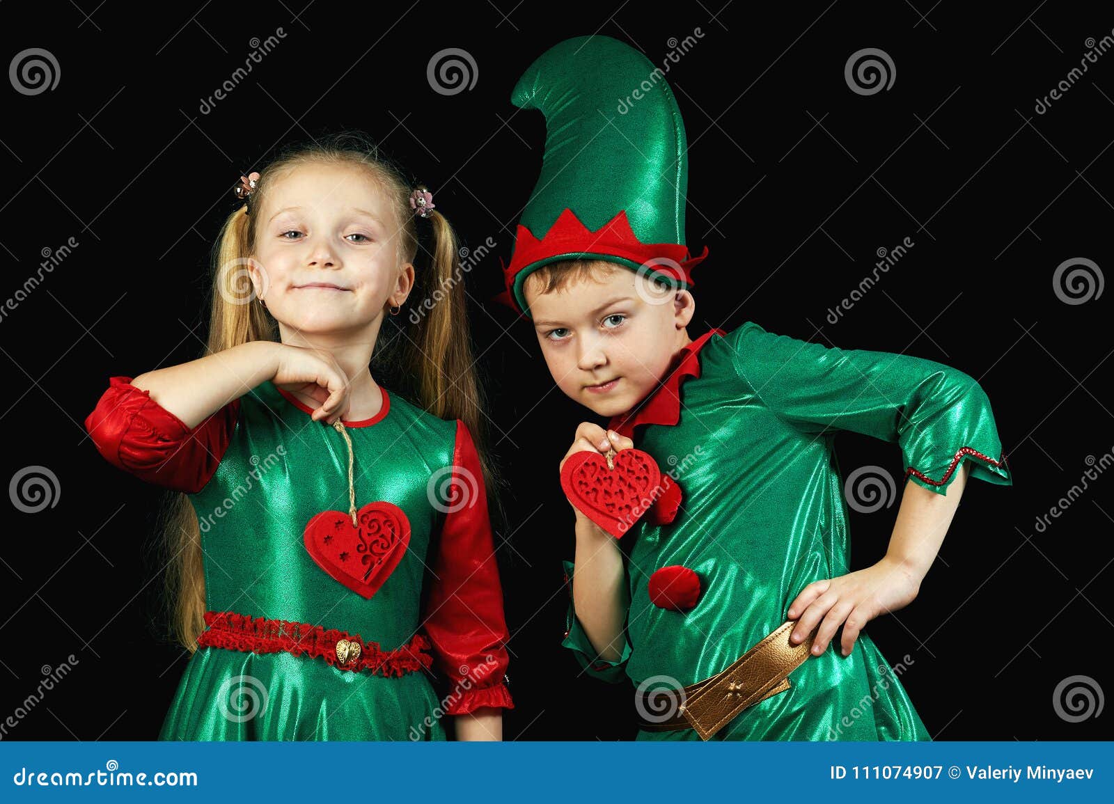Funny Kids Green Fancy Dress on a Dark Background Stock Image - Image of  color, cheerful: 111074907