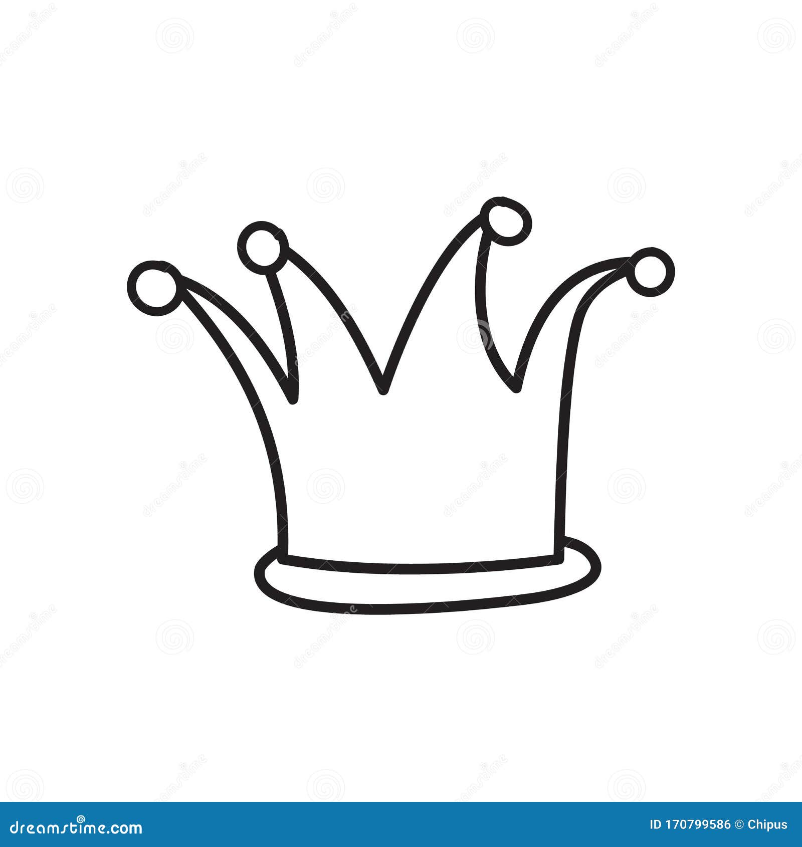 Funny King, Queen, Princess Crown. Royal Symbol Stock Illustration ...