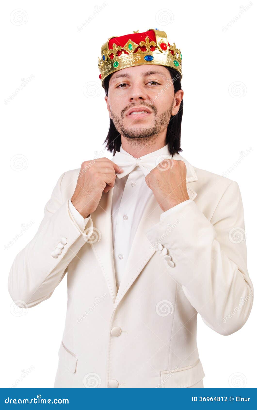 Funny king stock photo. Image of emperor, career, monitor 36964812