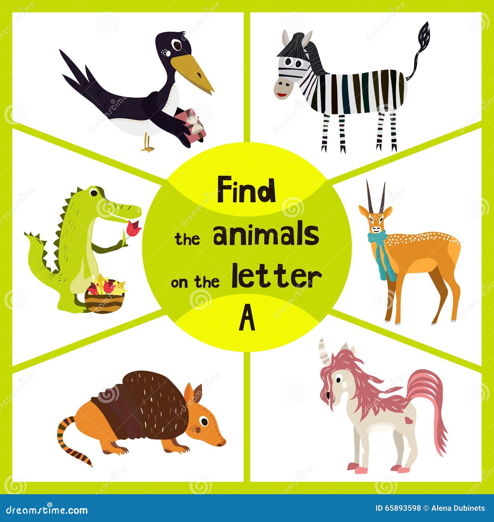 Funny Learning Maze Game, Find All 3 Cute Animals with the Letter a ...