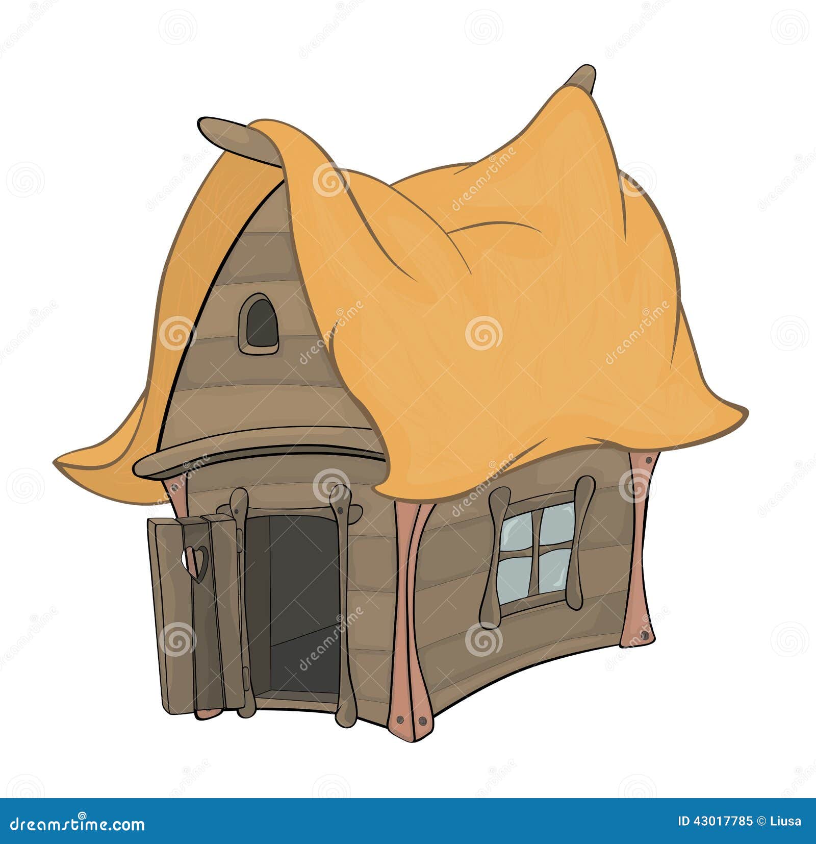 Funny Little House cartoon stock vector. Illustration of cottage - 43017785 Funny Little House cartoon stock vector. Illustration of cottage - 43017785