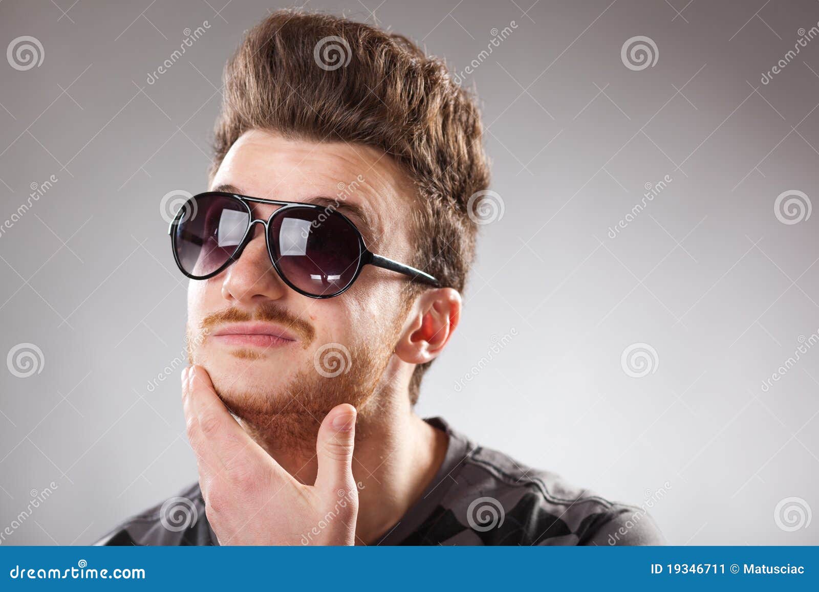 Funny Looking Guy with Red Hair Stock Image Image of hair, expressive 19346711