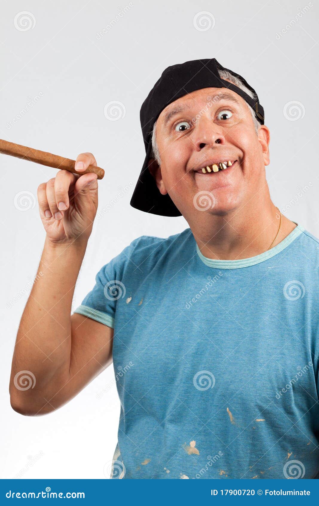 Funny Looking Man stock photo. Image of dental, laborer - 17900720