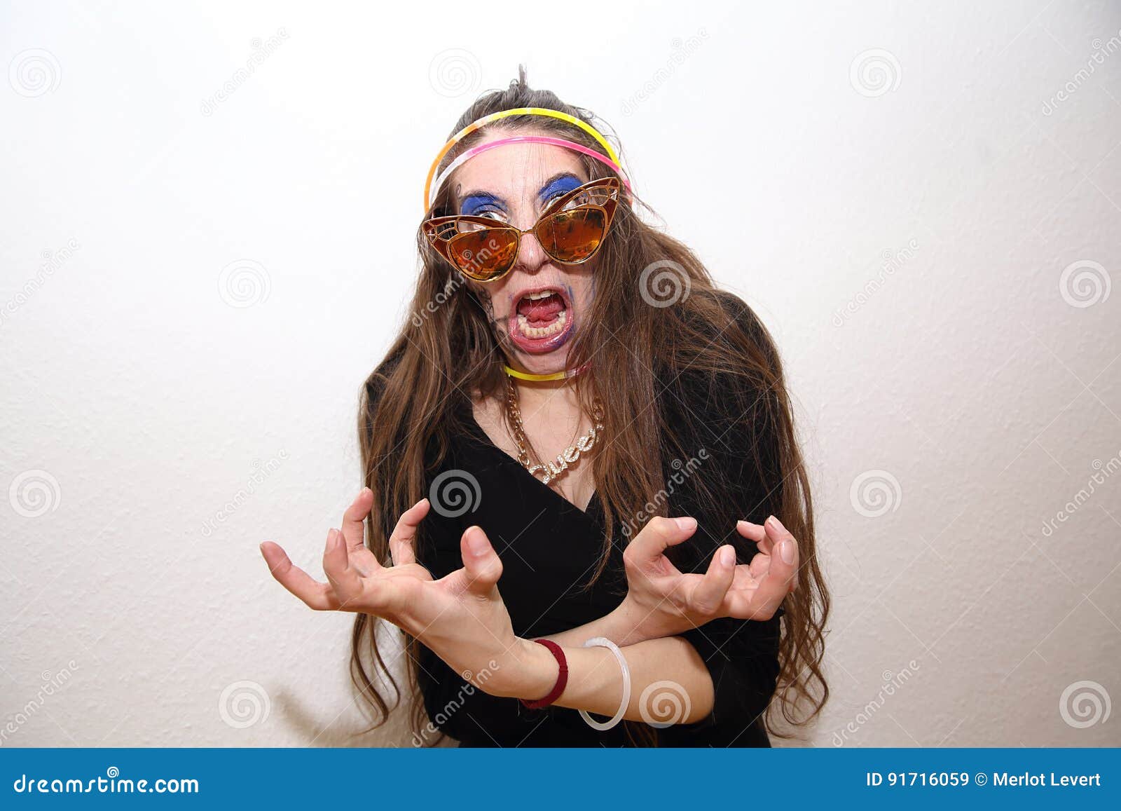 Funny Mad Woman Screaming with Rage and Frustration Stock Image - Image of  eyes, face: 91716059