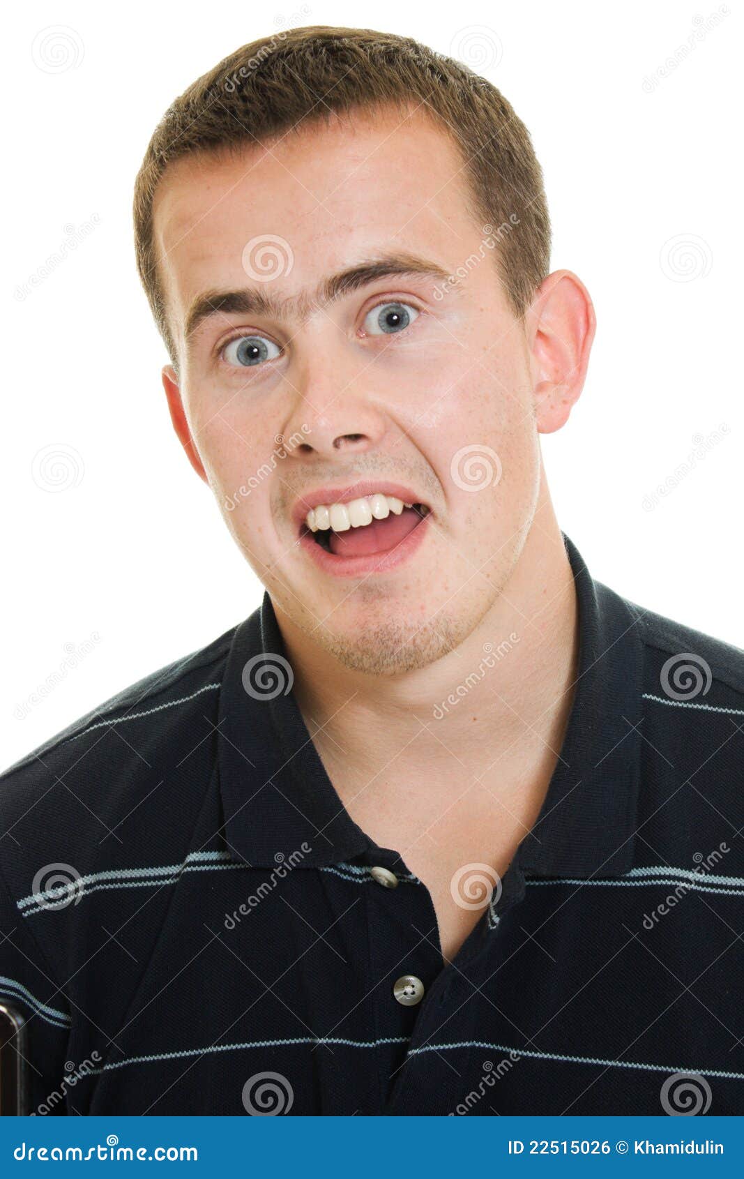 Funny man stock photo. Image of face, reaction, lost 22515026