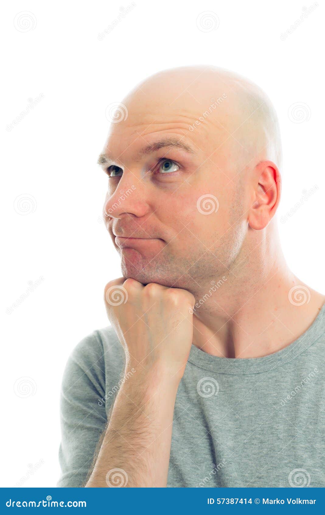 Funny Man with Bald Head is Refacting Stock Photo - Image of people, attractive: 57387414 Funny Man with Bald Head is Refacting Stock Photo - Image of people, attractive: 57387414