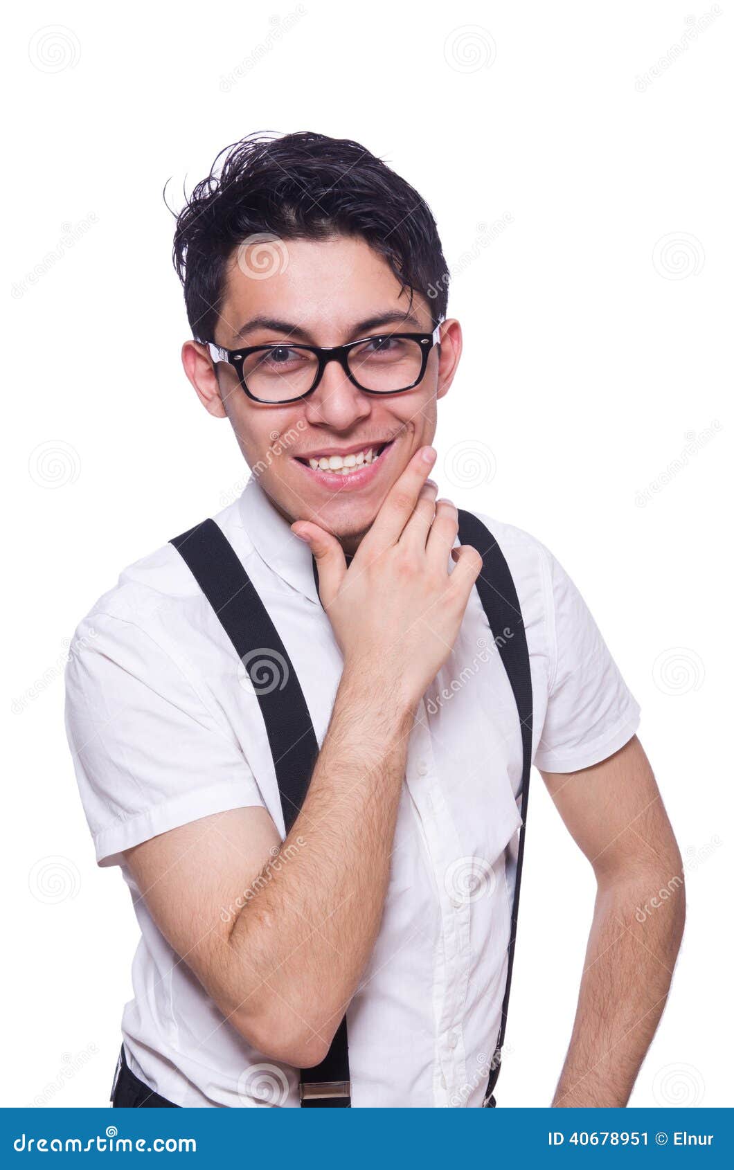 Funny man stock image. Image of humorous, role, curl 40678951