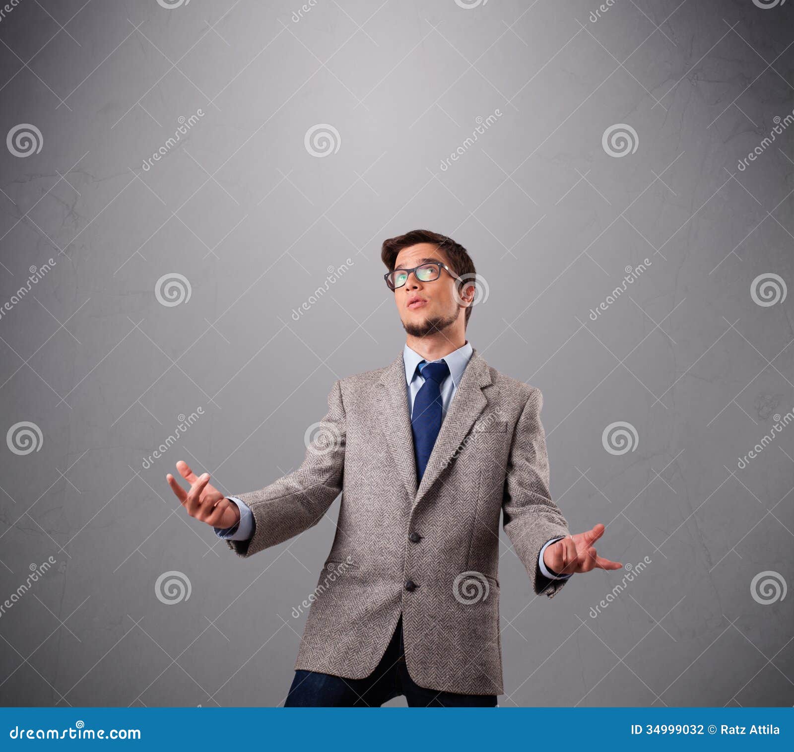 Funny Man Juggling with Copy Space Stock Photo Image of cheerful