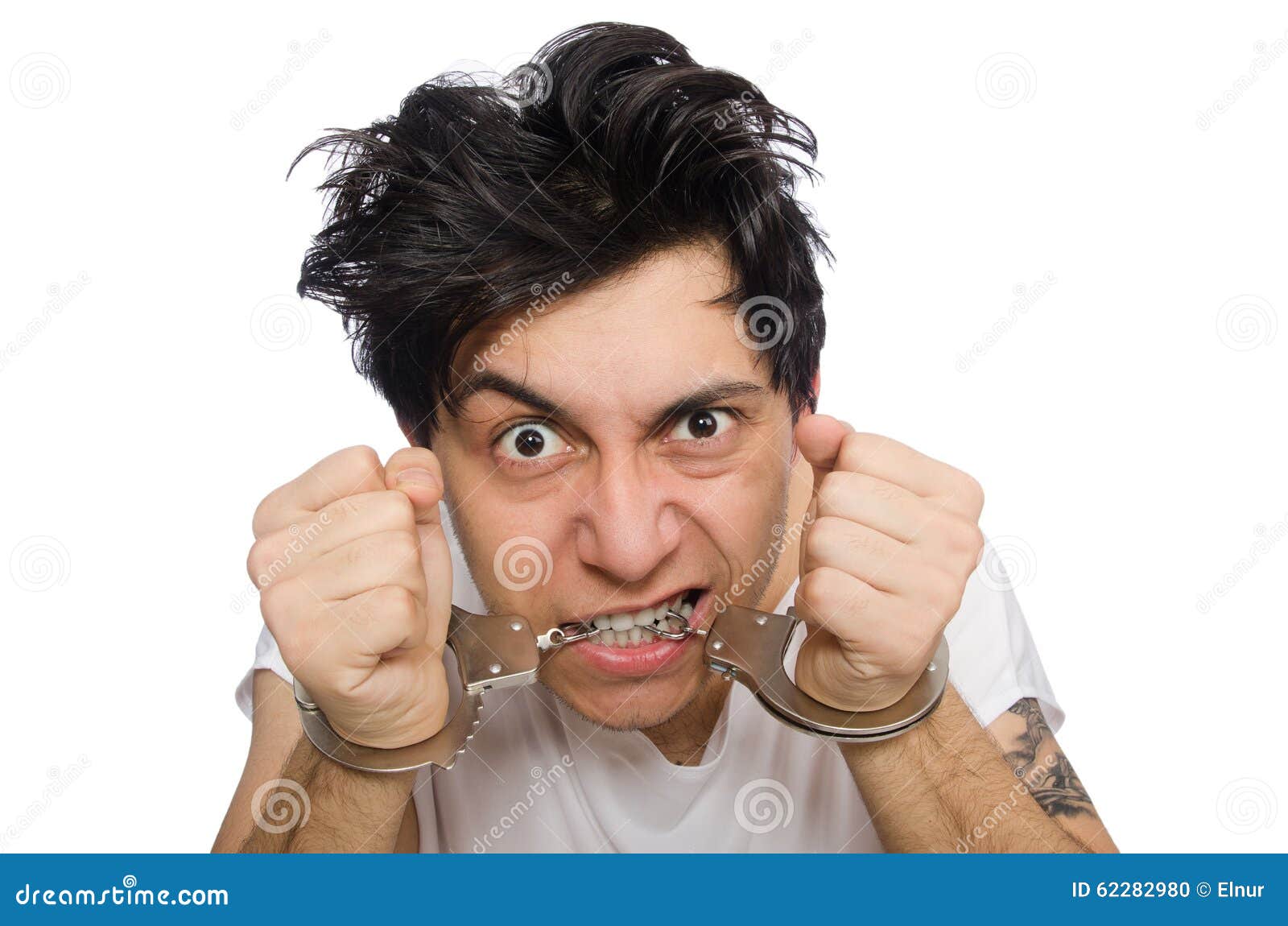 The Funny Man Suffering from Mental Disorder Stock Photo - Image of nerd,  medical: 62282980