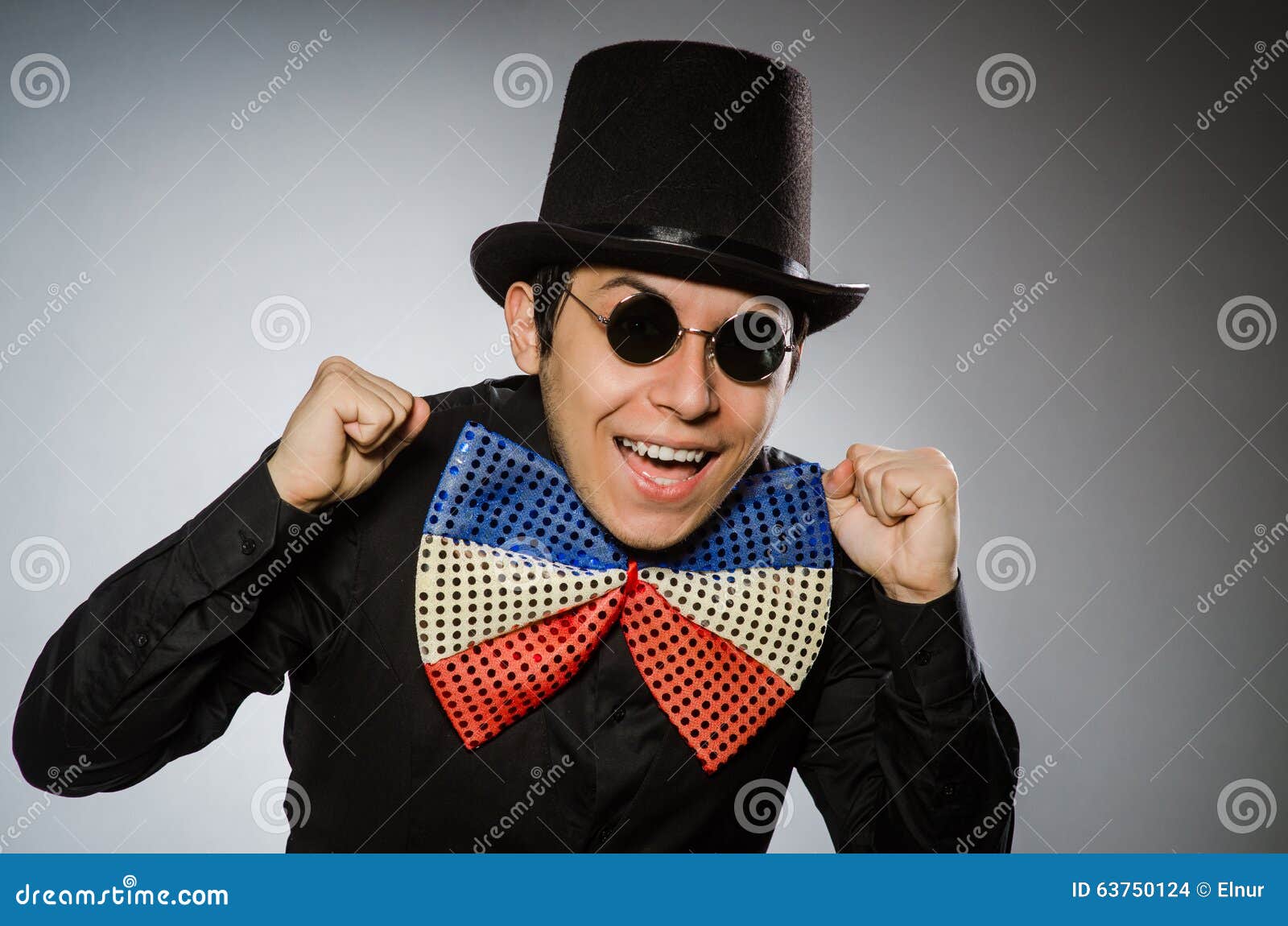 The Funny Man with Sunglasses and Vintage Hat Stock Photo Image of freak, face 63750124