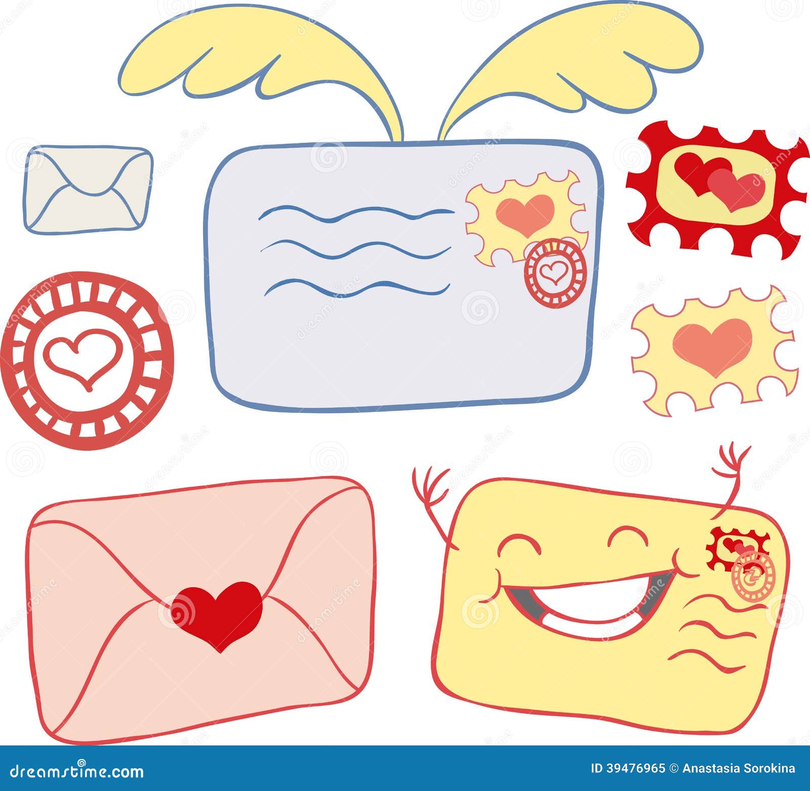 Funny messages stock vector. Illustration of blank, correspondence -  39476965