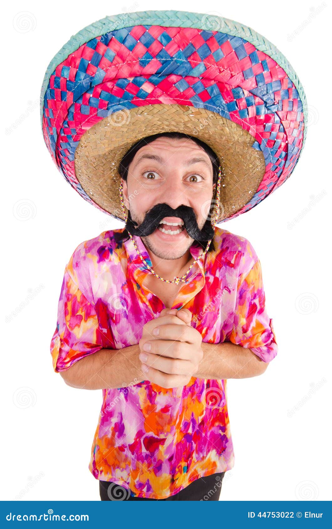 Funny Mexican with Sombrero Stock Photo Image of male, costume 44753022
