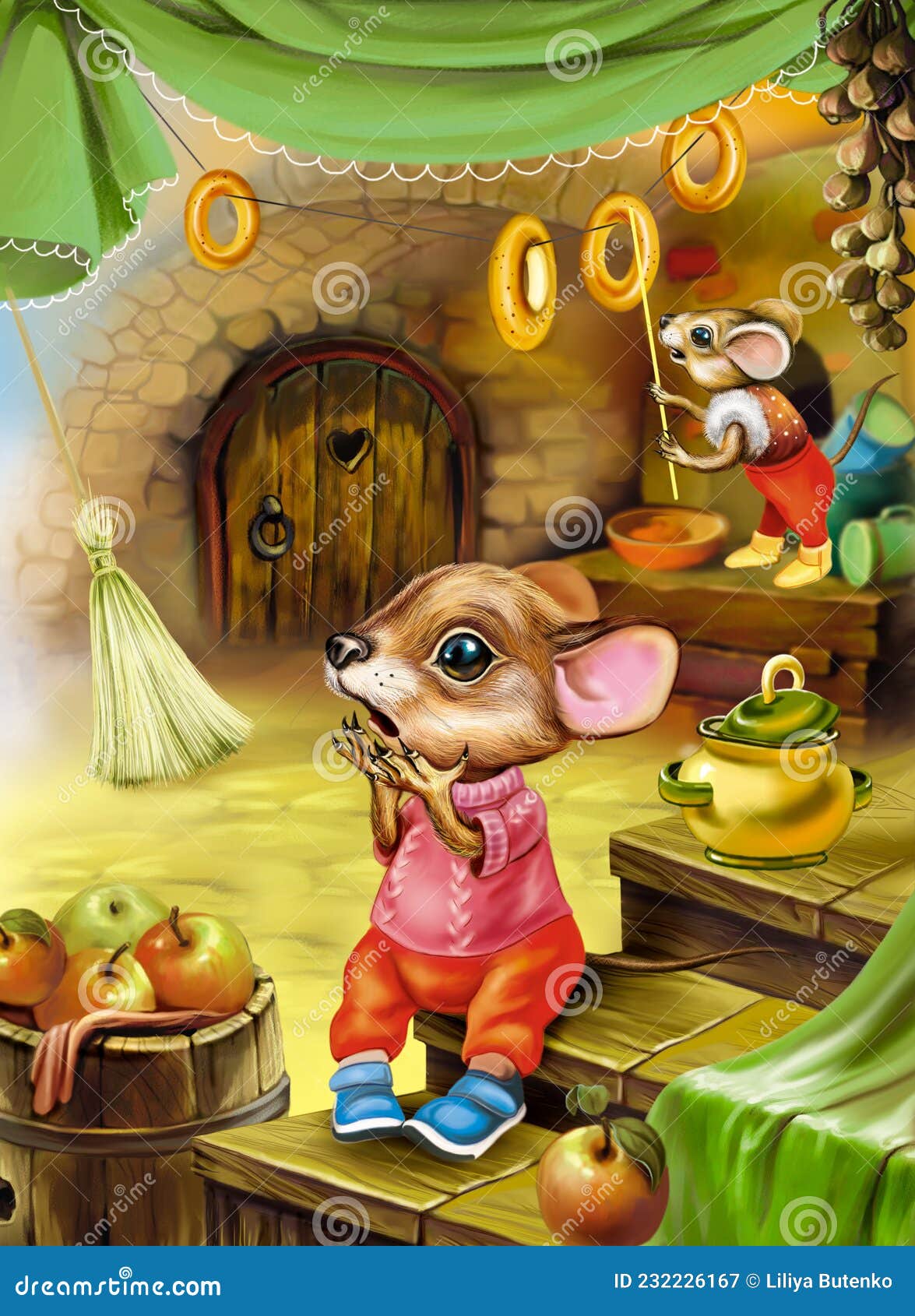 Funny mice in a hole stock illustration. Illustration of everyday - 232226167 Funny mice in a hole stock illustration. Illustration of everyday - 232226167