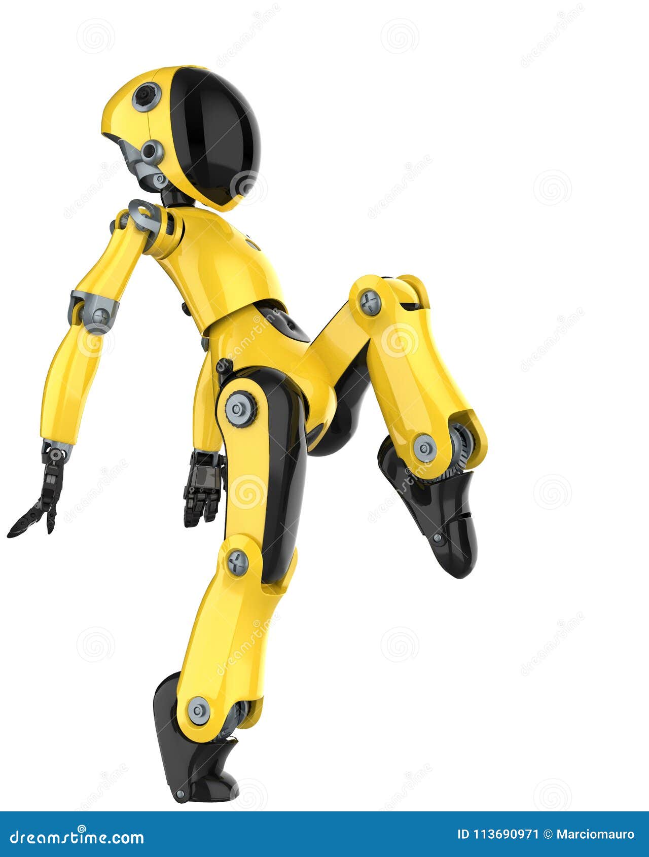 Mini and realy nice robot stock illustration. Illustration of front -  113690971