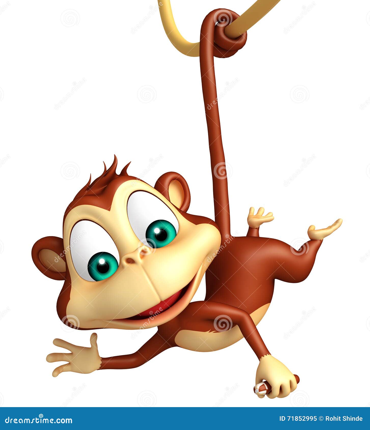 funny cartoon monkey