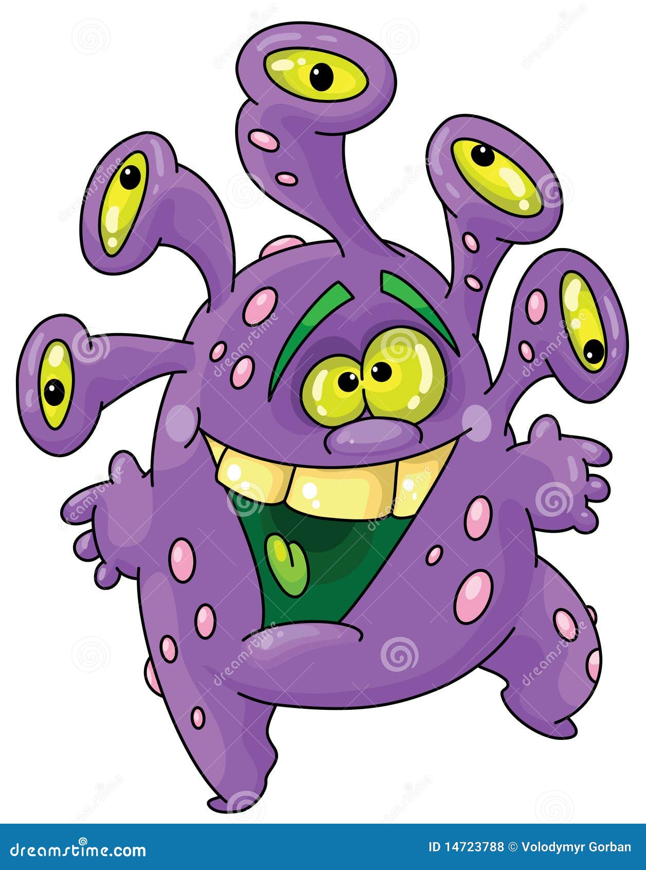 Funny Monster. Coder. Cartoon Vector | CartoonDealer.com #25692973